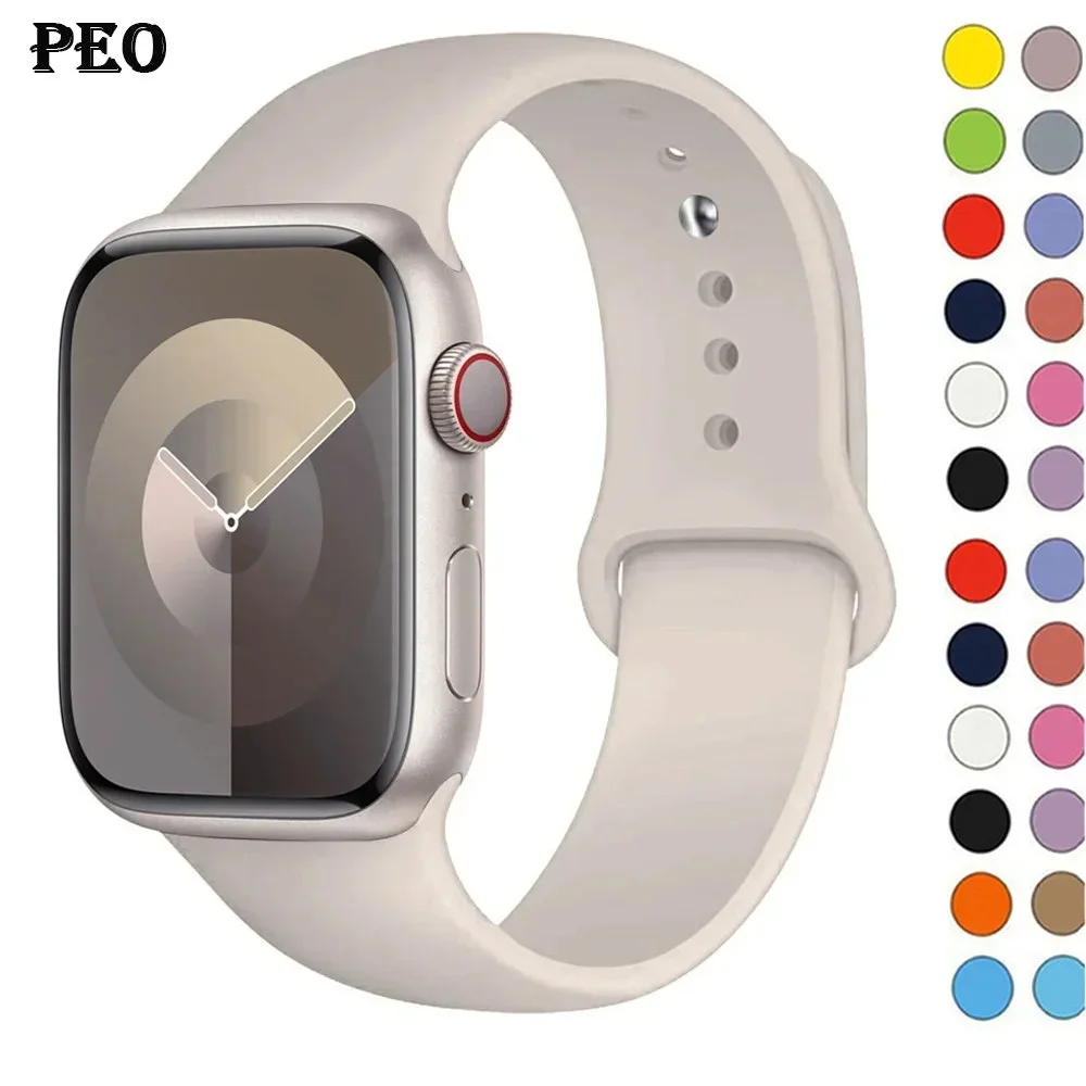 מוצר רצועת סיליקון לשעון Apple Watch במבחר דגמים ואיכויות