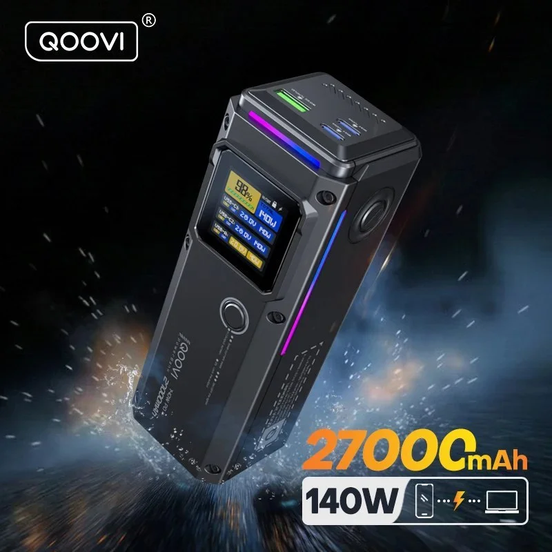 סוללת גיבוי עוצמתית QOOVI בקיבולת 27,000mAh