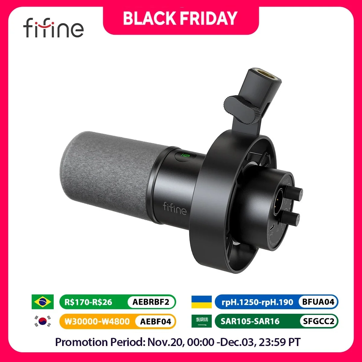 מיקרופון מקצועי FIFINE K688 – הקול שלכם, המומחיות שלנו!