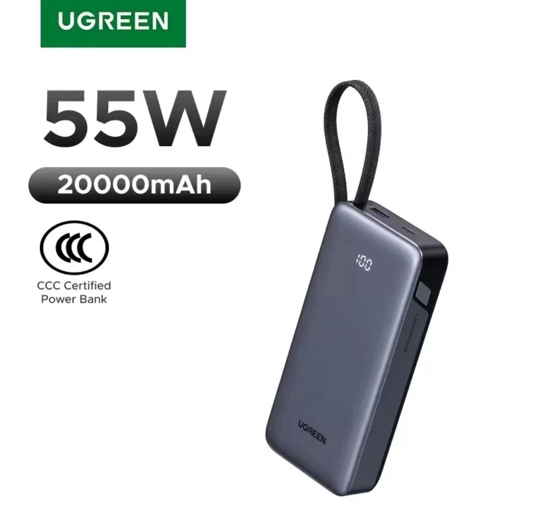 סקירת סוללה חיצונית UGREEN 20,000mAh עם טעינה מהירה