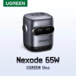 מטען UGREEN 65W GaN בעיצוב רובוט טעינה מהירה עם סטייל