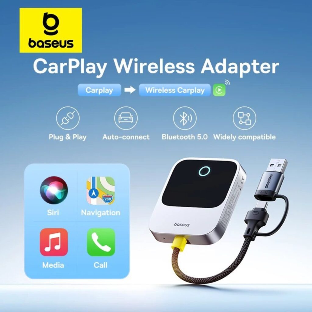 Baseus CarPlay Box – מתאם CarPlay אלחוטי