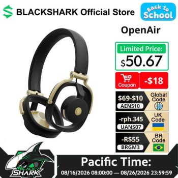 למה כדאי להכיר את אוזניות הקשת הפתוחות Black Shark OpenAir השבוע