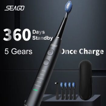 סקירה מקיפה על מברשת השיניים החשמלית Seago SG-575 חווית ניקוי מקצועית מהבית