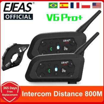 מוצר חדש ומרתק לרוכבי אופנוע EJEAS V6 Pro להתקשרות מתקדמת