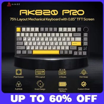 מקלדת גיימינג מכנית Ajazz AK820AK820Pro חוויית משחק איכותית וקומפקטית מאליאקספרס
