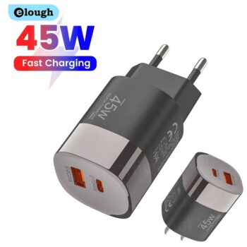 מטען קיר 45W Elough הטוב ביותר לטעינה מהירה מאליאקספרס שכל אחד חייב להכיר