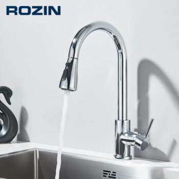 מוצר מושלם מאליאקספרס ברז מטבח כרום עם זרנוק נשלף מבית Rozin