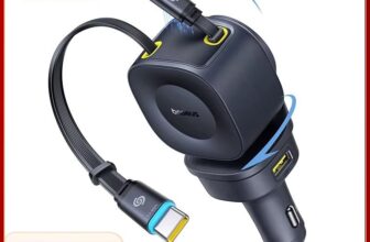 מטען רכב Baseus עוצמתי עם 4 יציאות וכבלים נשלפים מאליאקספרס - המציאה המושלמת לנסיעות
