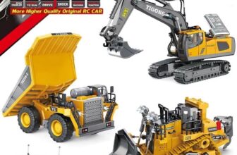 צעצוע בנייה מעולה מאליאקספרס חופר שלט רחוק 4WD משולב