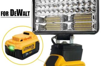 המומלץ החדש לשבוע פנס עבודה LED נטען למקדחות Dewalt 18V