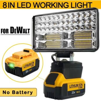 המומלץ החדש לשבוע פנס עבודה LED נטען למקדחות Dewalt 18V