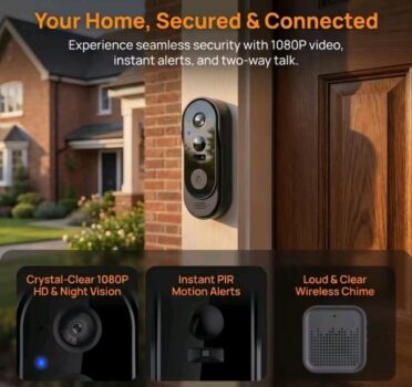 פעמון דלת חכם עם מצלמה 1080P ו-WiFi - הבחירה שכולם מדברים עליה