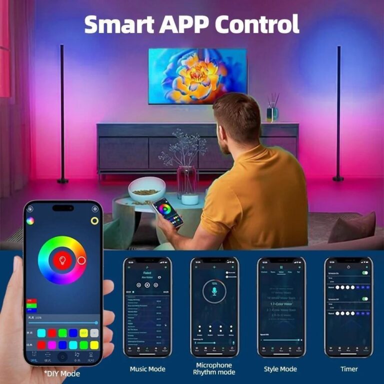 המלצה חמה תאורת לד פינתית RGB שמשדרגת כל חדר