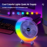 מאוורר שולחני מאליאקספרס עם תאורת RGB שאסור לפספס