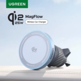 המלצה חמה המטען האלחוטי מגנטי לרכב UGREEN Qi2 – טעינה מהירה ובטוחה בדרכים