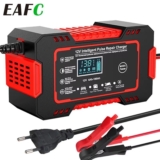 סקירה מקיפה המטען מצברים חכם 12V 6A עם מסך LCD – הפתרון המושלם לרכב שלכם