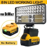 המומלץ החדש לשבוע פנס עבודה LED נטען למקדחות Dewalt 18V