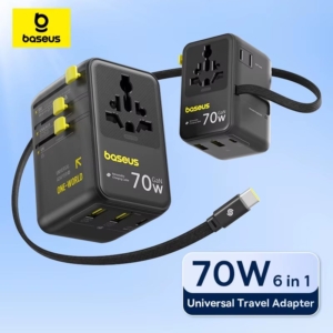 מטען נסיעות Baseus GaN 70W – חובה לכל מטייל