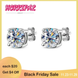 עגיל Moissanite קלאסיות