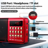 רדיו FM משולב נגן MP3 נטען USBלמעלה מ 5,000
