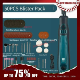 מכשיר ליטוש נטען USB עם 50 חלקים