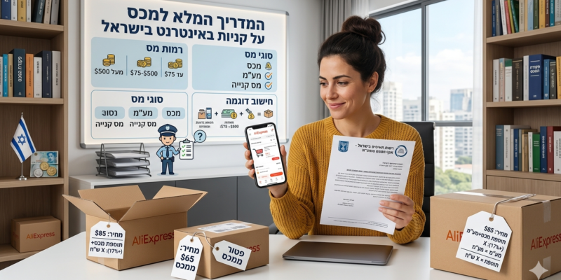 מס המכס על קניות באינטרנט בישראל: המדריך המלא להבנת החוקות וההוראות