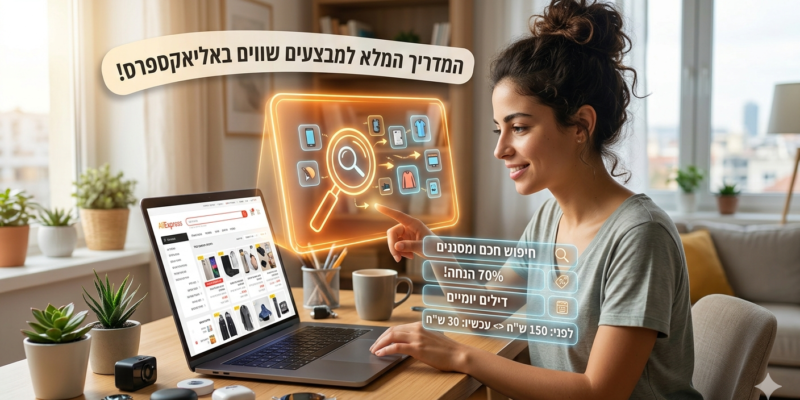 כיצד למצוא מבצעים משתלמים באתר אליאקספרס