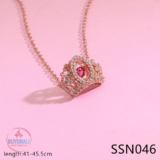 שרשראות סברובסקי משגעות מכסף טהור לנשים ונערות