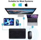 מקלדת Bluetooth אלחוטית 10 אינץ’ עם כפתורים בעברית