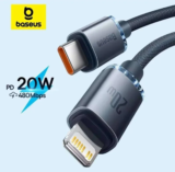 כבל טעינה מהיר 20W לאייפון מבית Baseus