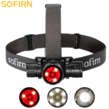 פנס ראש אדום עם חיישן אינפראאדום Sofirn HS21