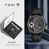 שעון TOMI לגבר  אלגנטיות וסגנון בכנף יד אחת