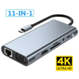 מחבר USB C 11 ב1  הפתרון המושלם לכל המכשירים שלכם
