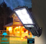 מחיר שווה ממש רק 18 שקל  תאורת קיר חיצונית LED סולארית עם חיישן תנועה עמידה במים 3 מצבי תאורה מתאימה לגינה מרפסת חצר ועוד  משלוח חינם בקנייה מעל 12
