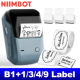 מדפסת תרמית נייחת NIIMBOT B1 עם סרטי מדבקות